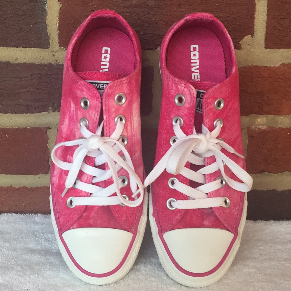 Converse All Star Tie Dyed Hot Pink Sneakers